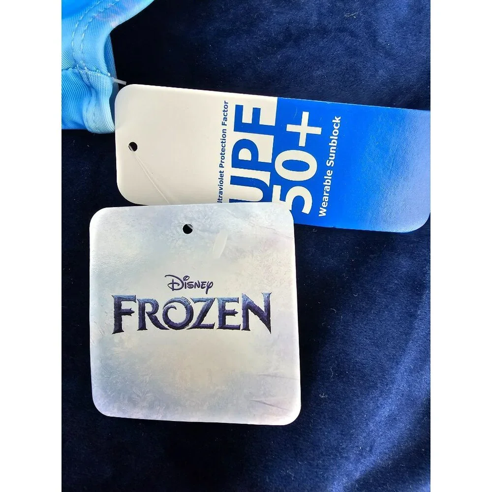 Disney Frozen 2 Elsa‎ Toddler Girls One Piece Swimsuit Blue size 8